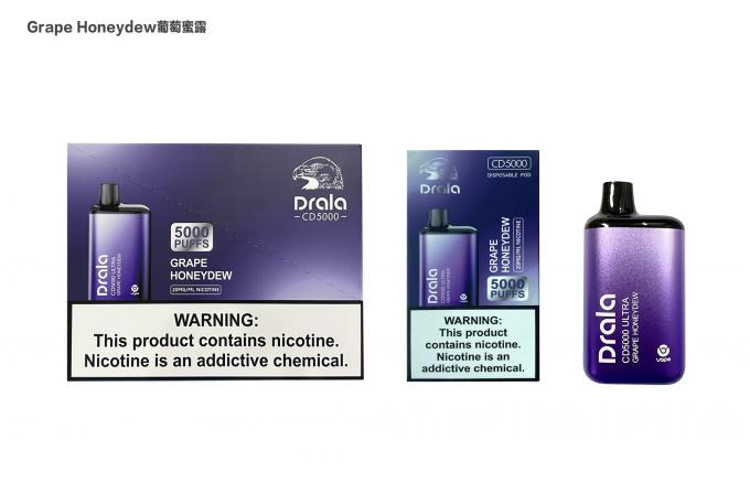 Drala Vape 5000 soffia baccello ricaricabile di Vape 2