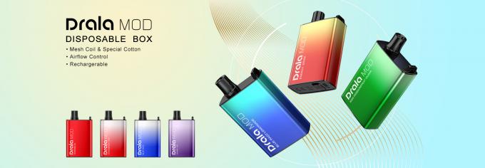 dispositivo eliminabile del baccello di Vape della scatola 15ml del flusso d'aria dei soffi eliminabili ricaricabili di controllo 6000 1
