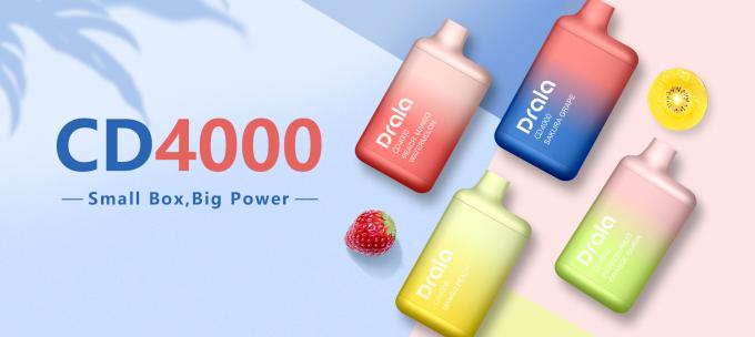 Sigaretta eliminabile dei soffi E di sapore 4000 di varietà del dispositivo del baccello dell'OEM 11ml Vape 2