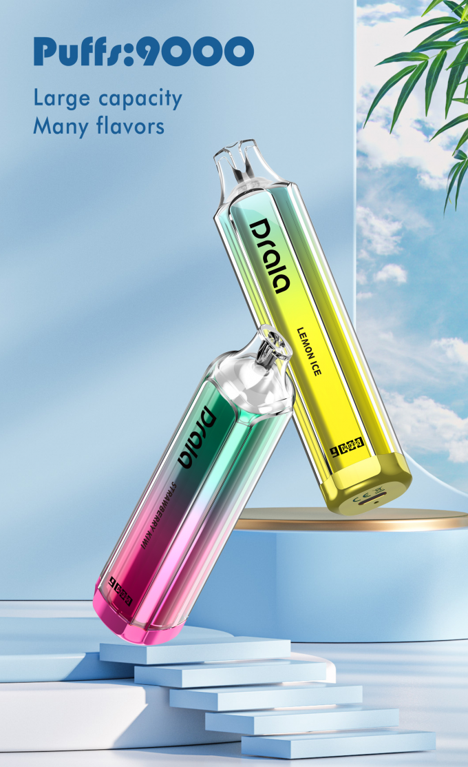 Sigaretta condita ricaricabile di Vape di 9000 soffi del dispositivo eliminabile E del baccello 1